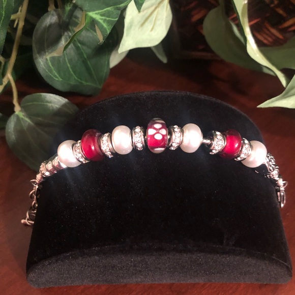 Silver tone spacers bracelet - Picture 1 of 7